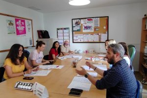 Imagen de la reunión entre Por Andalucía y USTEA.