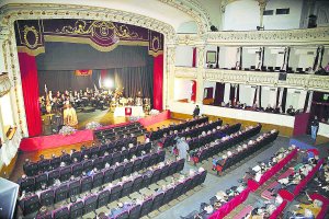 Imagen de un acontecimiento cultural celebrado en el Teatro Cervantes.