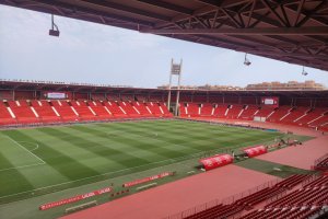 El Estadio de los Juegos Mediterráneos debe llenarse en el partido ante Las Palmas.