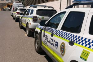 Imagen de archivo de los vehículos de la Policía Local de Vícar.