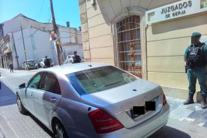 Tribunal de Instancia de Berja, en la jornada de declaraciones de la familia de la víctima mortal.