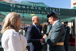 El presidente de la Diputación en el pasado acto de celebración del 182 aniversario de la fundación de la Guardia Civil