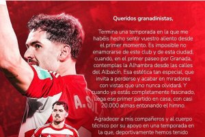 Una despedida elegante para un futbolista agradecido al todavía su club.
