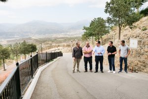 Visita a la zona de las actuaciones en Lúcar.