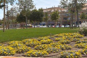 Mejora de zonas verdes en el Parque de Los Bajos.