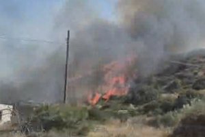 Imágenes del incendio en Sopalmo, Mojácar.