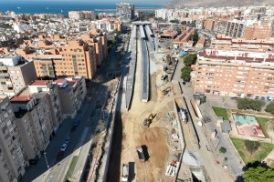 Imagen de las obras del soterramiento