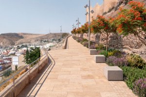 Vista previa de cómo serán los futuros accesos a la Alcazaba.