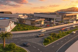 Imagen del proyecto del área de servicio en poniente del Puerto de Almería.