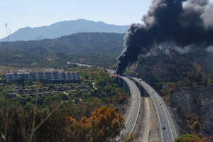 Incendio en Málaga.