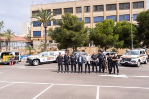 La presentación de los nuevos vehículos para la flota de la Agrupación de Protección Civil.