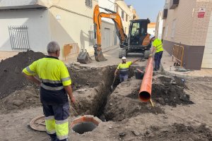 Imágenes del inicio de las obras en Campohermoso.