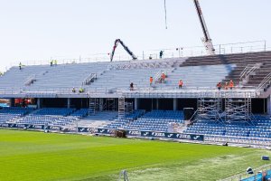El Getafe avanza hacia el nuevo Coliseum sin mover a su afición.