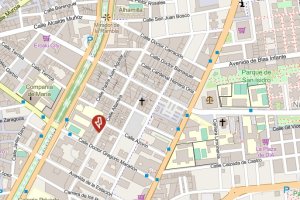 Mapa de eDistribución con la avería activa en la calle Altamira.