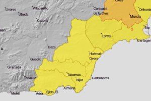 Mapa de avisos de la Aemet para este lunes.