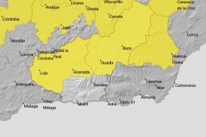 Aviso amarillo en el interior de la provincia de Almería por tormentas.
