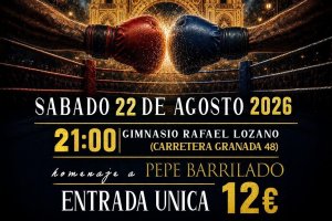 Cartel de la Velada de Boxeo de la Feria de Almería 2026.