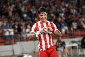 Melamed estalla de felicidad tras anotar el gol de la jornada.