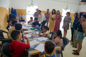 Francisco Góngora visita la escuela de verano de este año