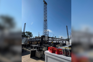 La Caseta Arena ultima los detalles para la inauguración de esta noche.