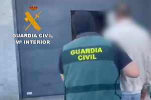 Imagen del detenido por la Guardia Civil.