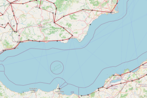 Parte del mapa de Omnes Viae.
