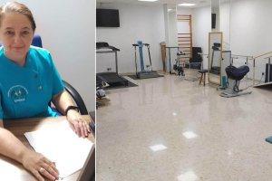 A la izquierda, Beatriz Prevosto, directora del Centro Sanitario Polivalente Sondean, de El Ejido. Al lado, una de sus salas.