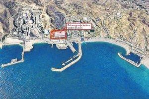 Ubicación del futuro criadero de seriolas (lechas) con capacidad para producir ocho millones de alevines.