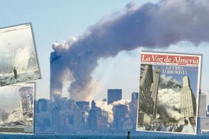 Varias páginas del periódico La Voz de Almería, publicadas tras los atentados del 11S.
