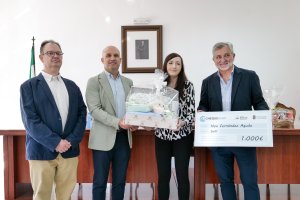 Entrega del cheque bebé en Suflí.