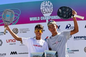 Liberto Amate, campeón del mundo de tenis playa Sub-14.