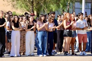 Concentración en la UAL en repulsa por el crimen de Claudia Tacoronte en México.
