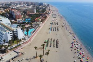 Imagen aérea de la costa roquetera