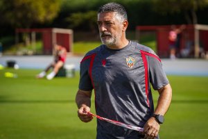 Xavi García Pimienta, entrenador del Almería.
