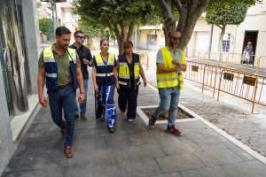 La alcalde de El Ejido comprueba cómo marchan las obras