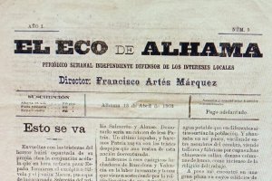 Ejemplar histórico de El Eco de Alhama.