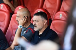 Xavi García Pimienta, entrenador del Almería.