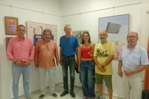 El alcalde de Antas, Federico Moldenhauer, Uli Swhander, Sonia Fábregas, Diego Fábregas y Francisco Ávila.