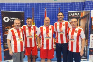 El equipo del SC Almería en Murcia.