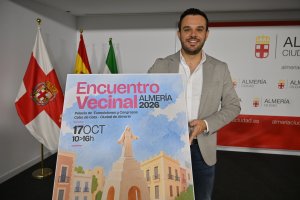 Óscar Bleda concejal de Participación Ciudadana del Ayuntamiento de Almería, presenta el Encuentro Vecinal de Almería.
