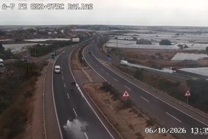 Autovía del Mediterráneo a su paso por El Ejido.