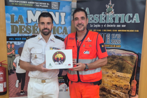 El capitán Esteban Montoya Giménez y el enfermero José Miguel Garrido Molina, creadores del proyecto.