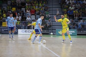 Acción del encuentro entre Jaén Paraíso Interior y El Ejido Futsal.
