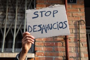 Protesta anti-desahucios.