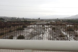 Las fuertes precipitaciones se han dejado notar especialmente en Huércal de Almería