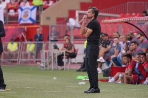 Rubén Albés, hace dos semanas en el Almería-Leganés.
