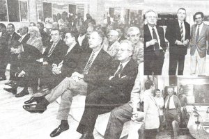Augusto Delkader en la inauguración de los estudios de Cadena SER en Almería.