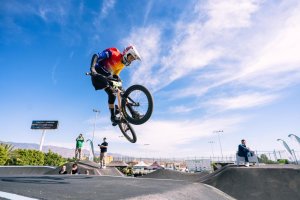 Imagen del campeonato de pumptrack en Huércal.