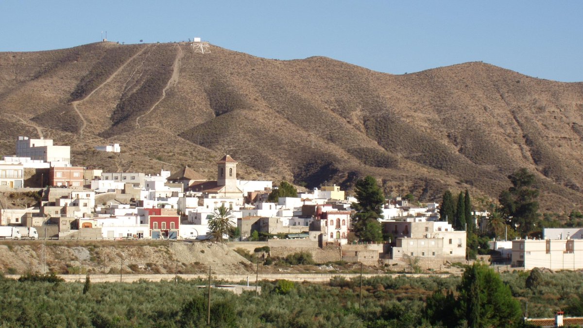 Imagen del pueblo de Alhabia.