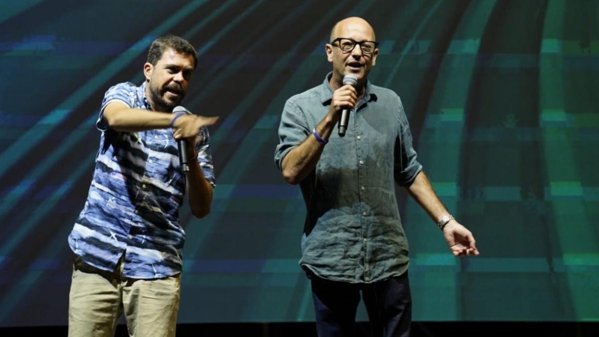 Los cómicos Álvaro Vera y Kikín Fernández.